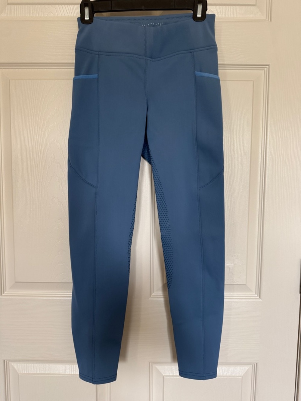 Women’s Blue Performance riding pants with Pocket Panels